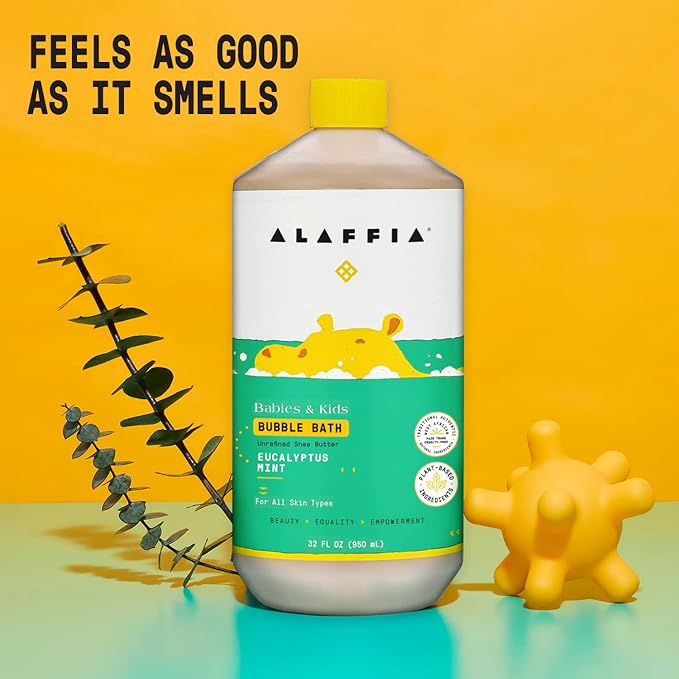 Alaffia Bubble Bath for Babies & Kids, Eucalyptus Mint 2-Pack – Long-Lasting - Image 7