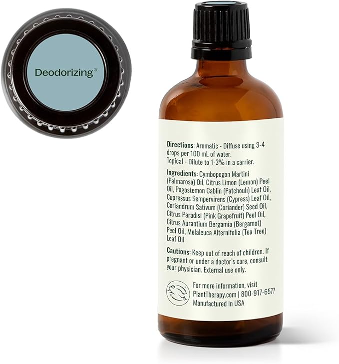 Plant Therapy Deodorizing Essential Oil Blend, 100 mL, Made - Image 8