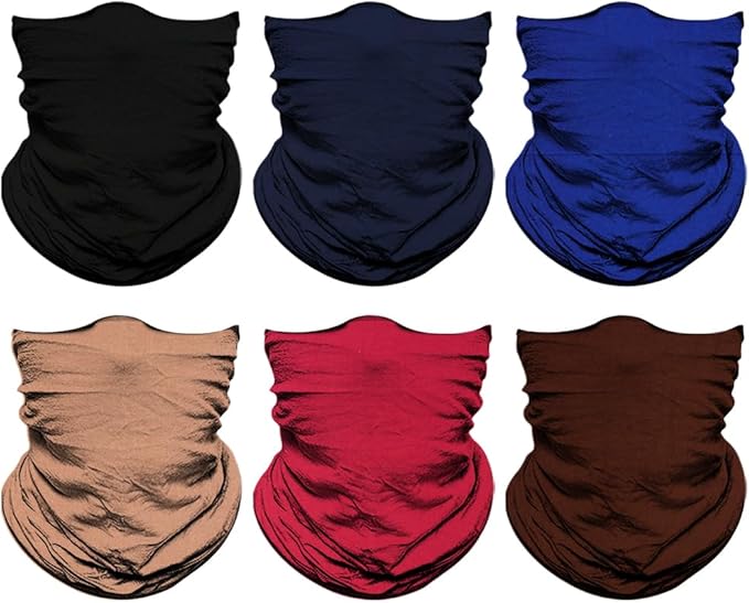 Venswell Neck Gaiter Face Mask Men Women, Seamless Bandana Rave Face Cover - Image 2