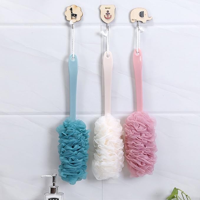 Back Scrubber for Shower, Loofah Long Handle Bath Body Brush, Soft Nylon Mesh - Image 9