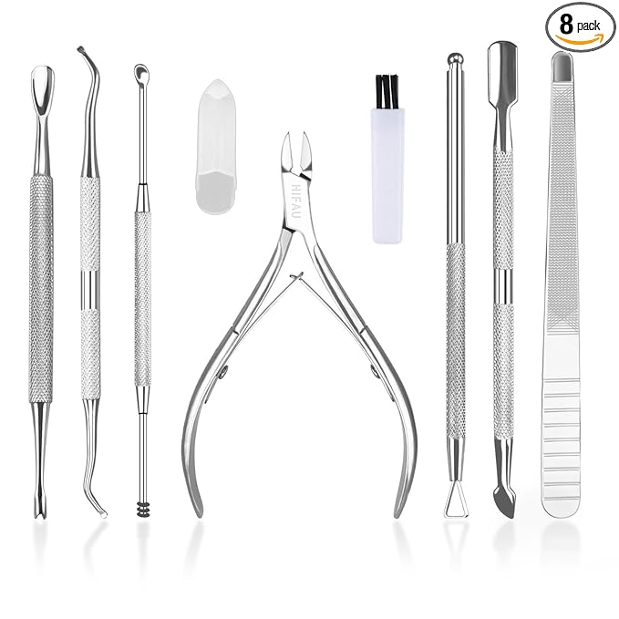 Professional Cuticle Nippers Kit, Cuticle Trimmer by HIFAU