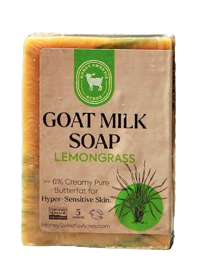 Honey Sweetie Acres Lemongrass Goat Milk Soap by HoneySweetieAcres