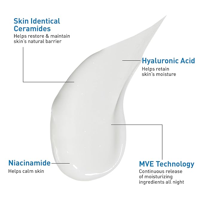 CeraVe PM Facial Moisturizing Lotion, Night Cream - Image 4