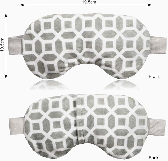 2 in 1 Heated/Ice Eye Mask Moist Heat Eye Mask Lavender & Flaxseed Sinus Pillow - Image 8