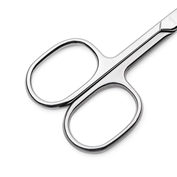 LIVINGO Premium Manicure Nail Scissors, Dry Skin Curved Blade 3.5 inch - Image 8