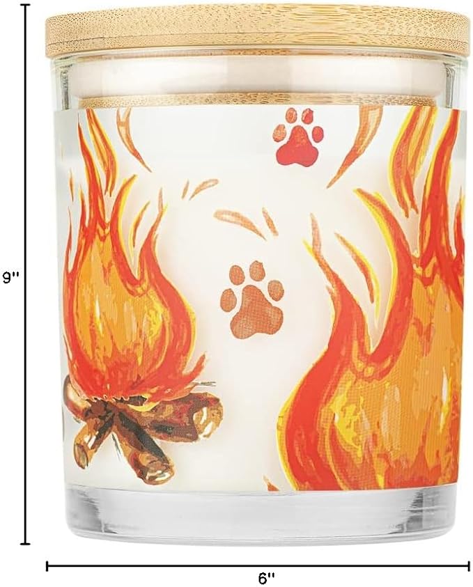 One Fur All Pet House Candle 9 OZ Plant-Based Soy Scented Candle - Image 9