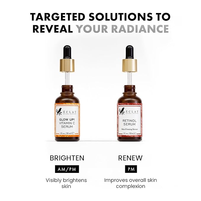 Eclat Skincare Face Serum Set – Vitamin C & Retinol Serum - Image 6