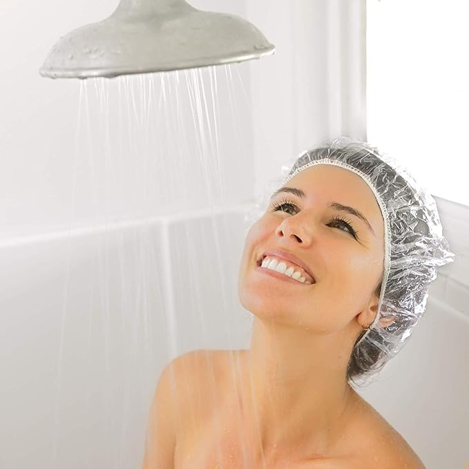 Auban 30PCS Disposable Shower Caps, Individually Wrapped Larger & Thicker - Image 9