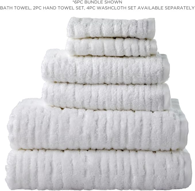 SKL Home CloudSoft Cotton Luxury 4-Piece Washcloth Set - Image 8