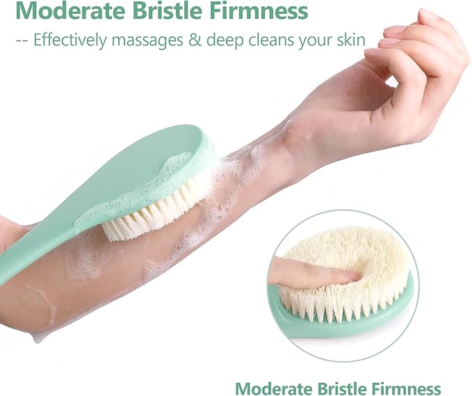 17-Inch Back Scrubber for Shower, Anti-Slip Exfoliating Body Brush for Bath - Image 4