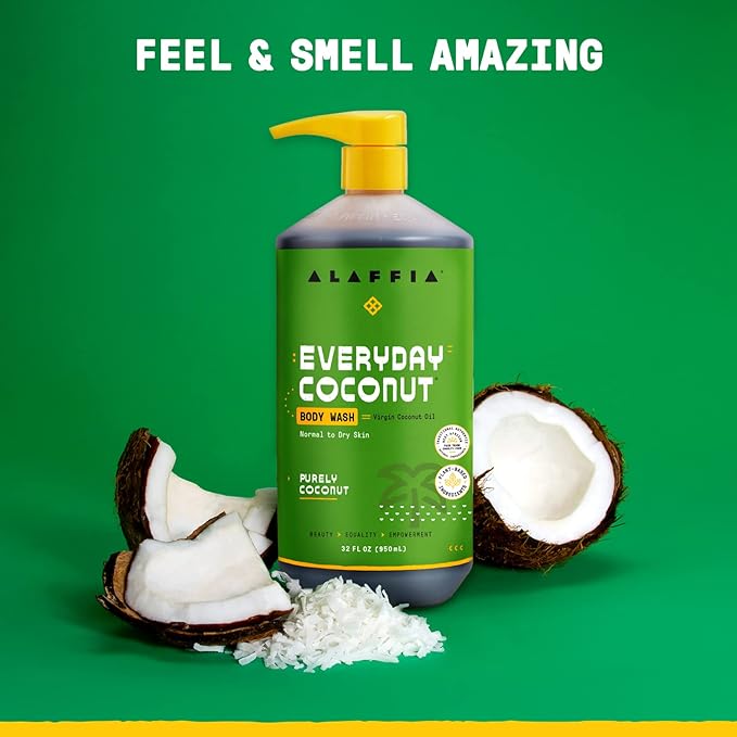 Alaffia Body Wash, EveryDay Coconut 2-Pack – Purely Coconut Gentle Skin Cleanser - Image 7