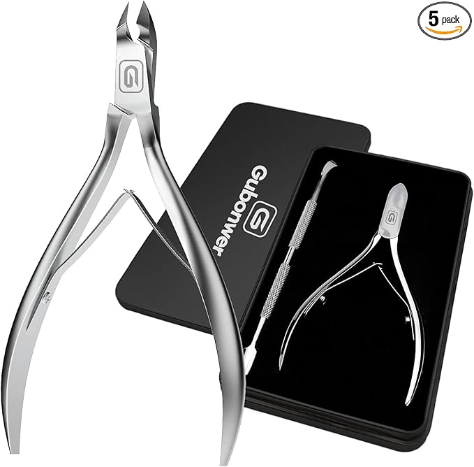 Cuticle Trimmer 3/4 Jaw Extremely Sharp Cuticle Nippers Scissors Stainless by Gubonwer