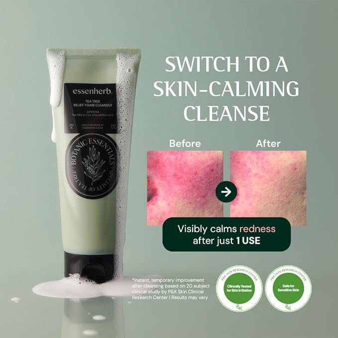 Tea Tree relief Foam Cleanser – Gentle Daily Face Wash - Image 4