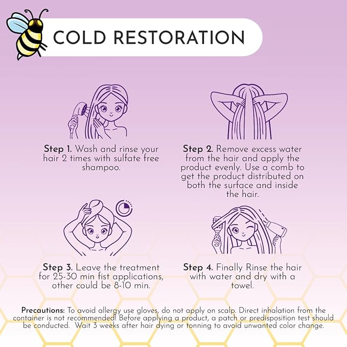 Japanese BTX Hair Mask for Damaged Hair B-TOX – Collagen & Keratin Treatment - Image 6