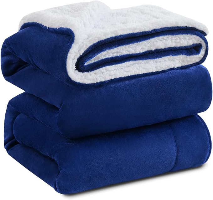 KAWAHOME Sherpa Fleece Throw Blanket by KAWAHOME