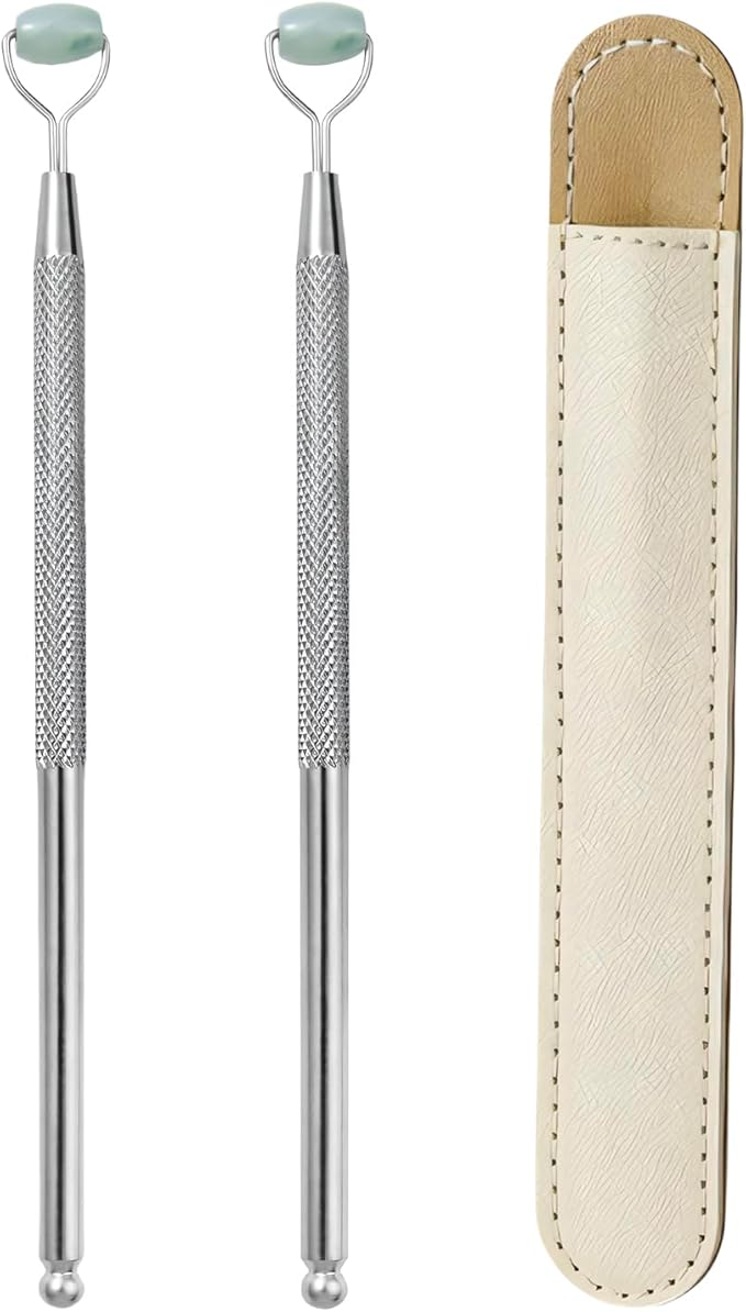 Metal Eyelid Massage Wand for Dry Eyes, Eyelid Roller for Chalazion, Stye & MGD by OnlyFocusonEyeCare