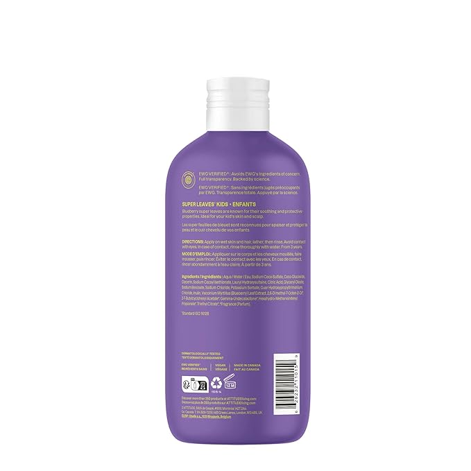 ATTITUDE Shampoo and Body Wash for Kids, EWG Verified Hair and Body Cleanser - Image 6
