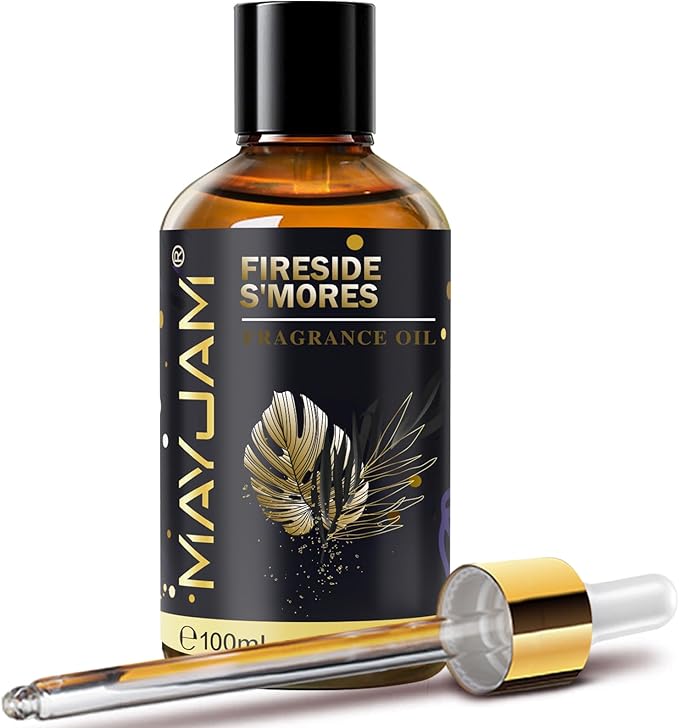 Fireside S'Mores Fragrance Oil Essential Oil, MAYJAM 3.38FL.OZ Fireside S'Mores by MAYJAM