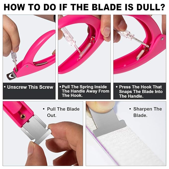 Pink Adjustable Artificial Acrylic Fake Nail False Nail Tip Clipper Cutter - Image 4