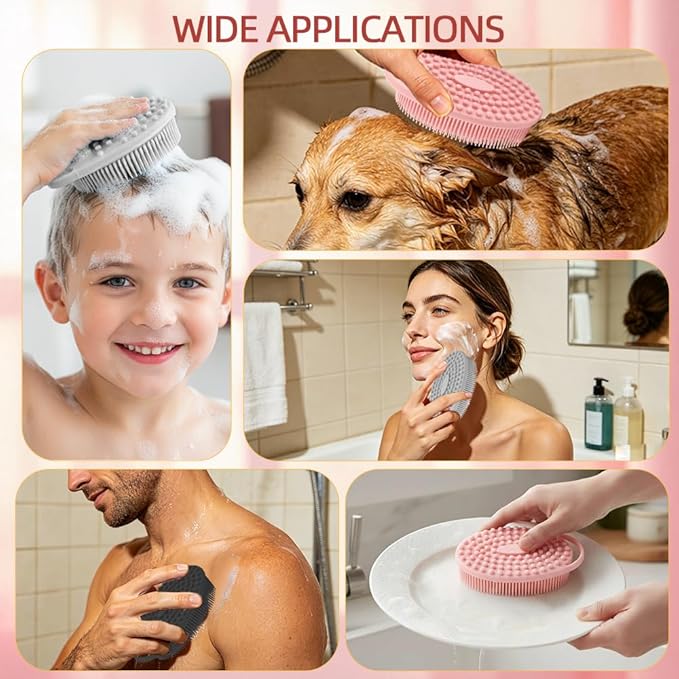 Silicone Body Scrubber 3 Pack Silicone Loofah Exfoliating Body Scrubber Soft - Image 7