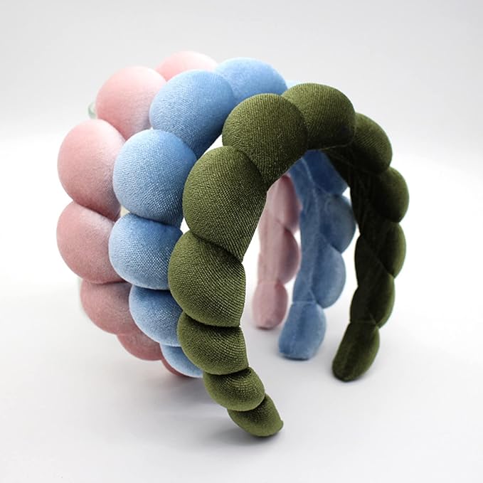 Headbands for Women, Cute Padded Fabric Hair Bands Wide Velvet Non Slip - Image 6