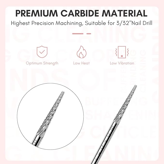 Makartt Nail Drill Bit:Cuticle Bit - Image 3