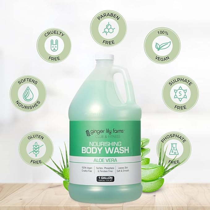 Ginger Lily Farms Club & Fitness Nourishing Body Wash, 100% Vegan & Cruelty-Free - Image 4