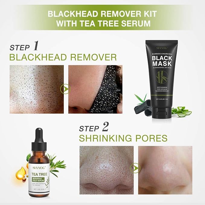 SHVYOG Blackhead Peel Off Face Mask, 3-in-1 Blackhead Remover Mask - Image 3
