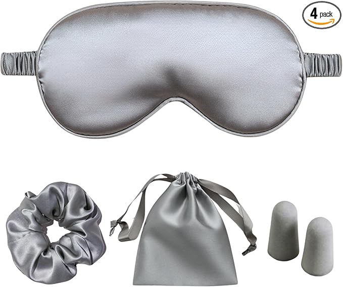Silk Satin Sleeping Eye Mask, Soft Breathable Blackout Eyeshade Eye Cover by LCBD