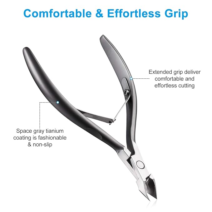 Cuticle Trimmer 3/4 Jaw Extremely Sharp Cuticle Nippers Scissors Stainless - Image 4