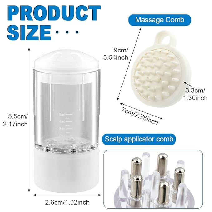 4pcs Scalp Applicator Comb Set - Image 2