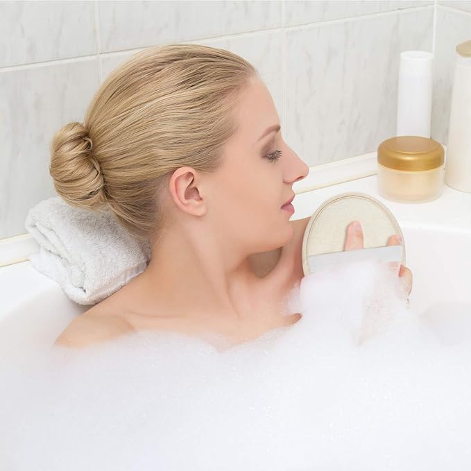 Boao 6 Pcs Bath Shower Pouf Sponge Mesh Pouf Shower Ball Exfoliating Body - Image 7