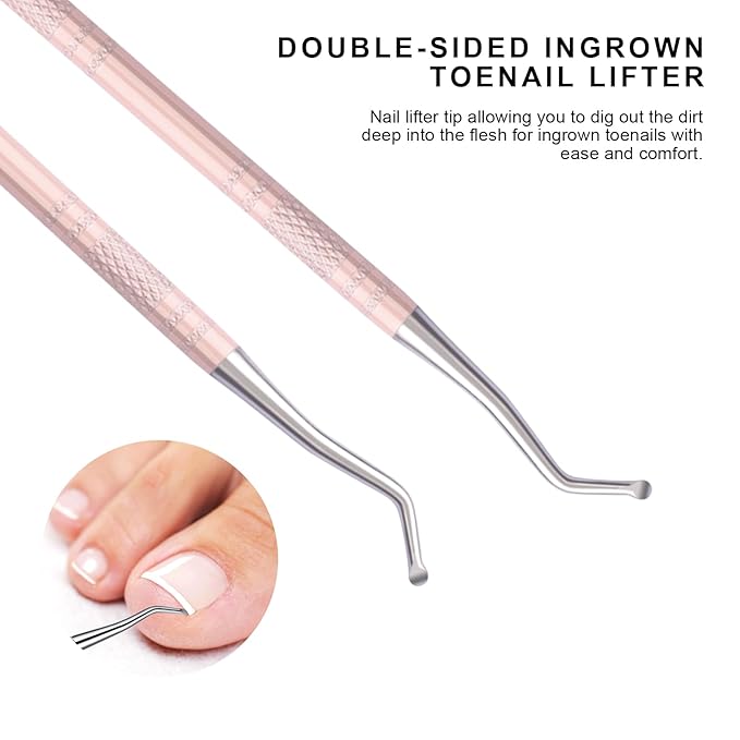 Teenitor Pedicure Tools for Feet, Toenail File and Lifters, Ingrown Toenail - Image 2