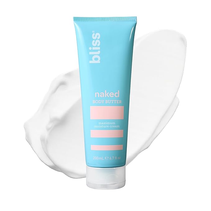 Bliss - Naked Body Butter - Unscented - Maximum Moisture Cream - 6.7 Fl Oz - by Bliss
