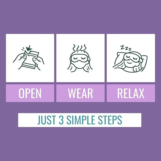 NOVEHA Lavender Self Heating Steam Eye Mask - Image 4