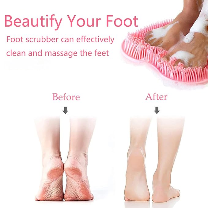 Shower Foot and Back Scrubber Mat, Wall Mounted Shower Foot Scrubber - Image 5