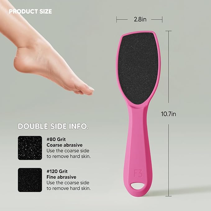 Wide Emery Foot File, Double-Sided Pedicure Tool, Colossal Professional Foot - Image 5