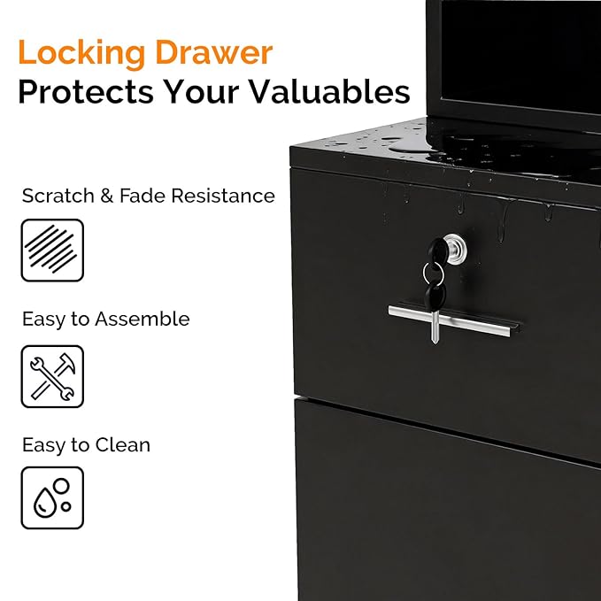 OmySalon Salon Stations for Hair Stylist, Locking Barber Station Organizer - Image 7