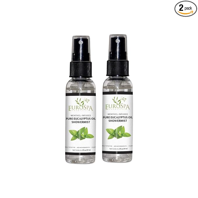 EuroSpa Aromatics Pure Eucalyptus Oil ShowerMist and Steam Room Spray, by EuroSpa+Aromatics