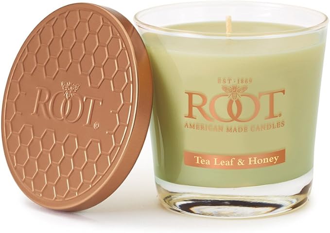 Root Candles Scented Candles Honeycomb Veriglass Premium Handcrafted Beeswax by RootCandles