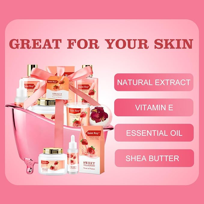 Mothers Day Gifts, Spa Kit for Women, Bath & Body Gift Set, Home Spa Bath Gift - Image 6