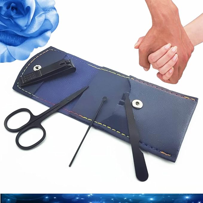 Manicure Set, Professional Men/Women Nail Clippers Kit 4PCS， Stainless Steel - Image 5