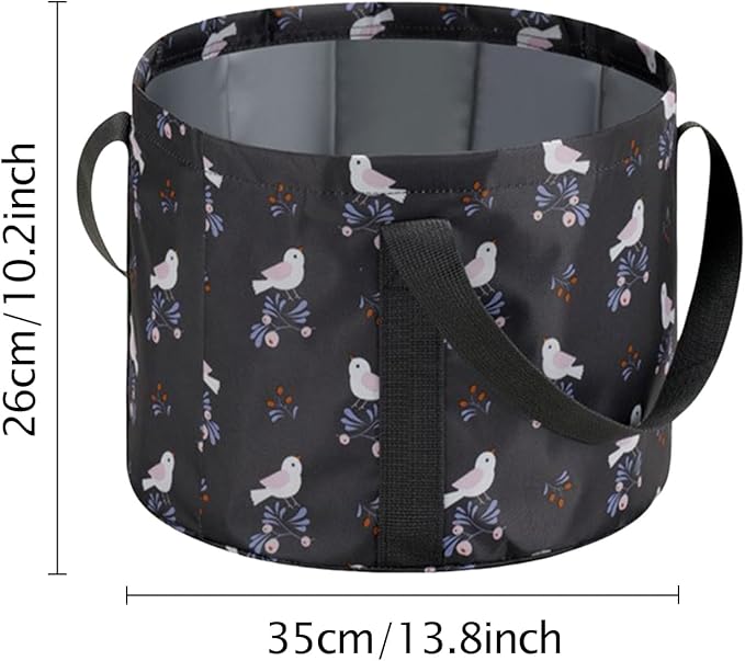 Portable Travel Foot Bath Tub, Collapsible Bucket - Image 2