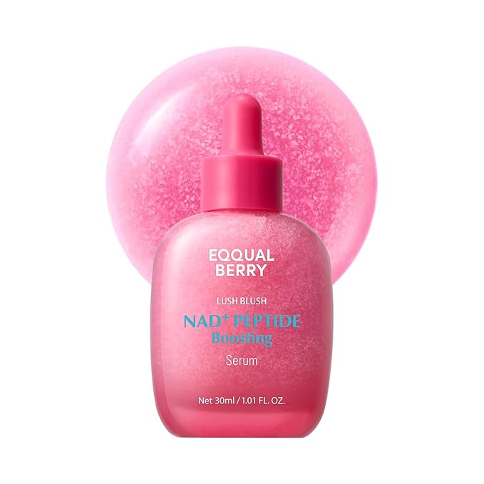 EQQUALBERRY NAD+ Peptide Boosting Serum – Niacinamide 2% + 14 Peptides + Vegan by EQQUALBERRY