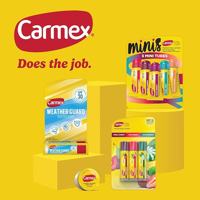 Carmex Daily Care and Daily Care Minis Moisturizing Lip Balm Pack, SPF 15 - Image 6