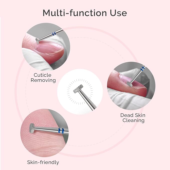MelodySusie 4mm Super Short Barrel Cuticle Clean Nail Drill Bit 3/32'' - Image 7