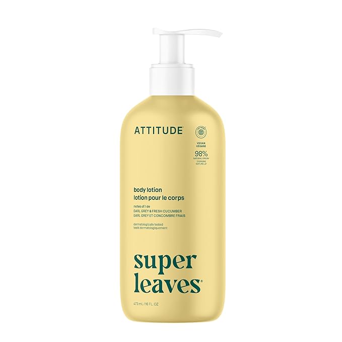 ATTITUDE Body Lotion, EWG Verified, Vegan & Cruelty-Free, Hydrating Moisturizer by ATTITUDE