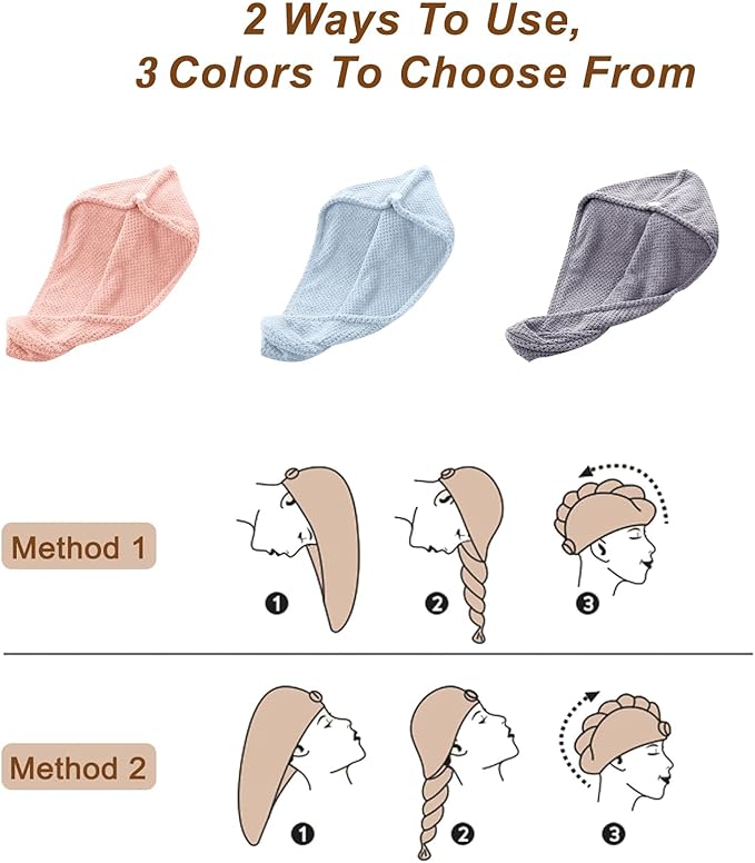Microfiber Hair Towel for Women: Ideal Christmas Stocking Stuffer for Women - Image 5