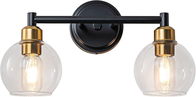 Bathroom Light Fixtures, 2-Light Modern Bathroom Vanity Light, Adjustable by Yezgge