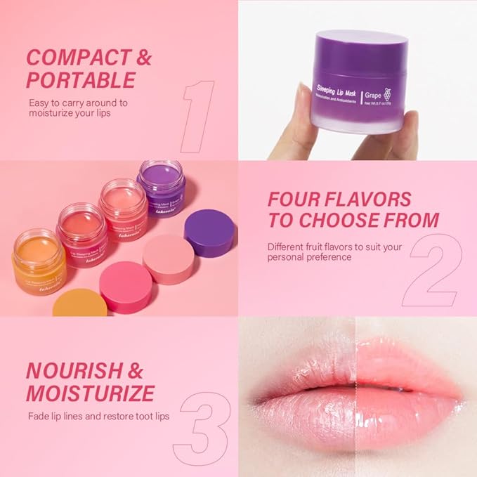 Sleeping lip mask, Nourish & Hydrate Lip Mask, Lip Balm, Lip Oil, Lip Skin Care - Image 2